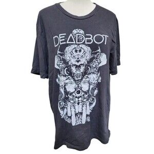 Deadbot Black T-shirt Size XL Rock Band